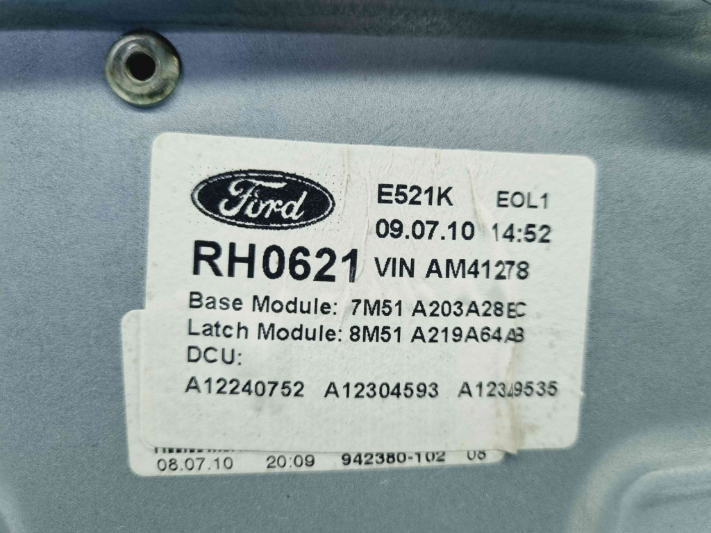 Macara electrica geam dreapta fata Ford Focus 1 [Fabr 1998-2005] 7M51-A203A28-BC