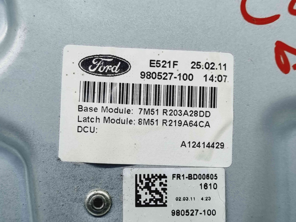 Macara electrica geam dreapta fata Ford Kuga I [Fabr 2008-2012] 7M51-R203A28-DD