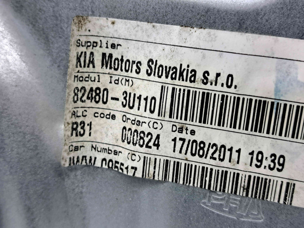 Macara electrica geam dreapta fata Kia Sportage III [Fabr 2010-2016] 82480-3U110