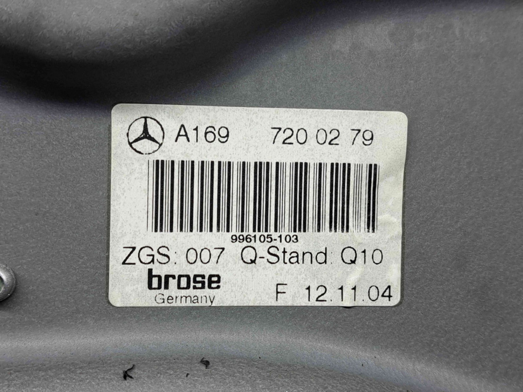Macara electrica geam dreapta fata Mercedes Clasa A (W169) [Fabr 2004-2012] A1697200279