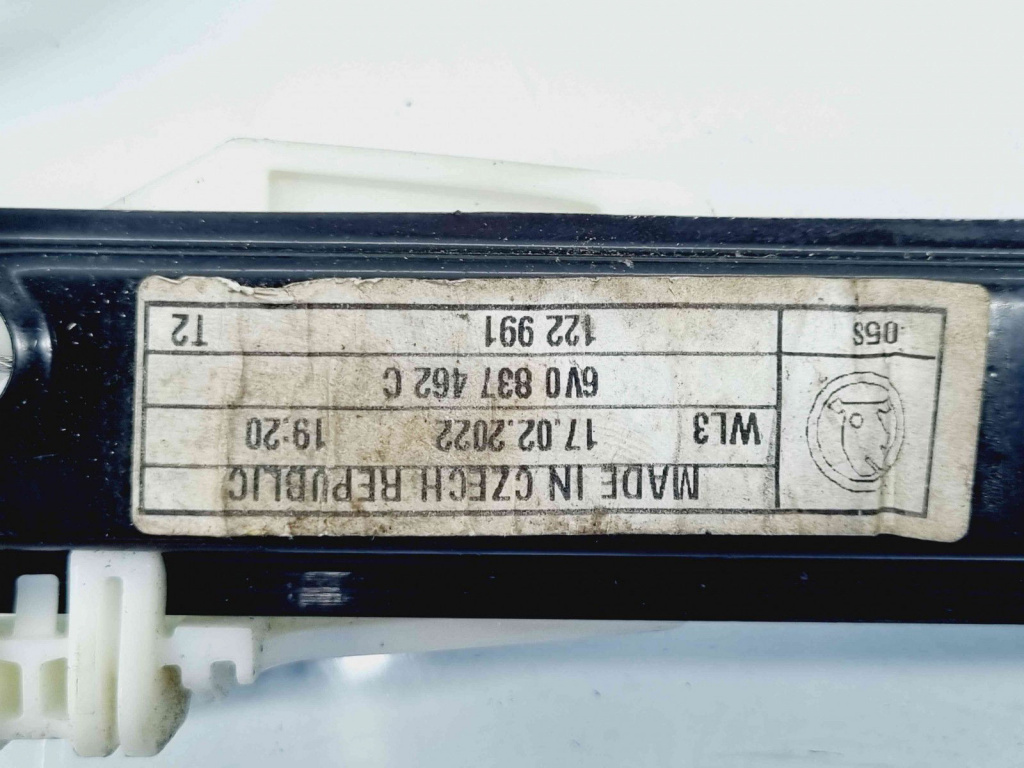Macara electrica geam dreapta fata Skoda Fabia 3 (NJ3) [Fabr 2014-2022] 6V0837462C