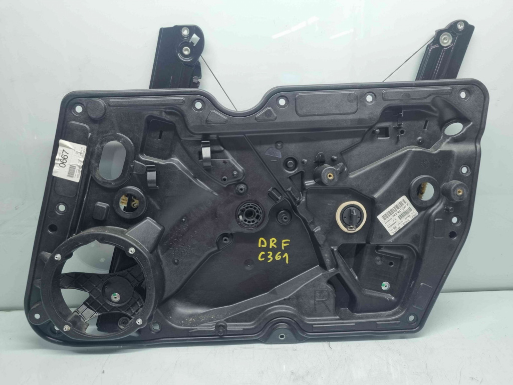 Macara electrica geam dreapta fata Volkswagen Golf 6 (5K1) [Fabr 2009-2013] 5K0837756G / 5K2837730P