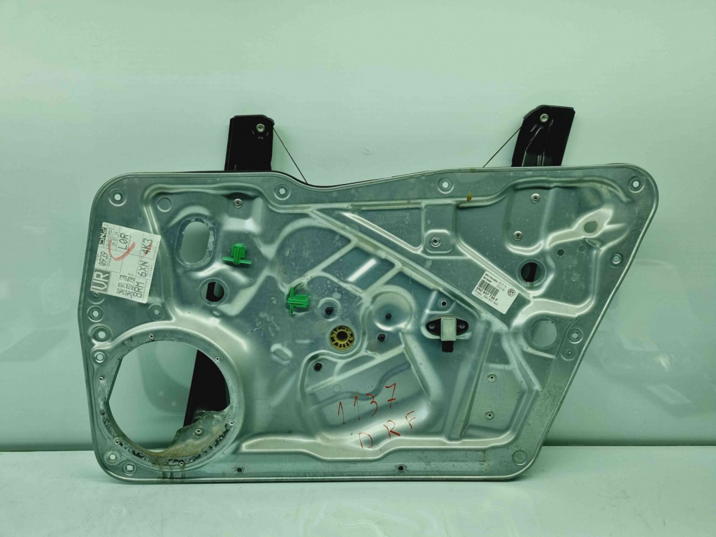 Macara electrica geam dreapta fata Volkswagen Tiguan (5N) [Fabr 2007-2016] 5N0837756 5N2837730F