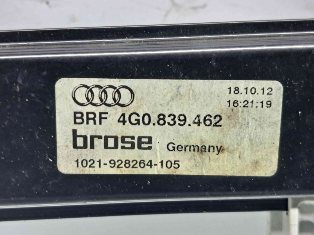Macara electrica geam dreapta spate Audi A6 (4G5, C7) Avant [Fabr 2011-2017] 4G0839462