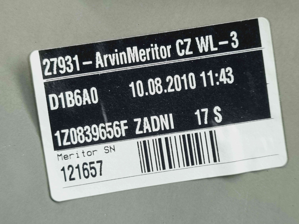 Macara electrica geam dreapta spate Skoda Octavia 2 (1Z3) [Fabr 2004-2013] 1Z0839656F