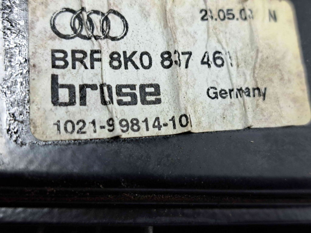 Macara electrica geam stanga fata Audi A4 (8K5, B8) Avant [Fabr 2008-2015] 8K0837461