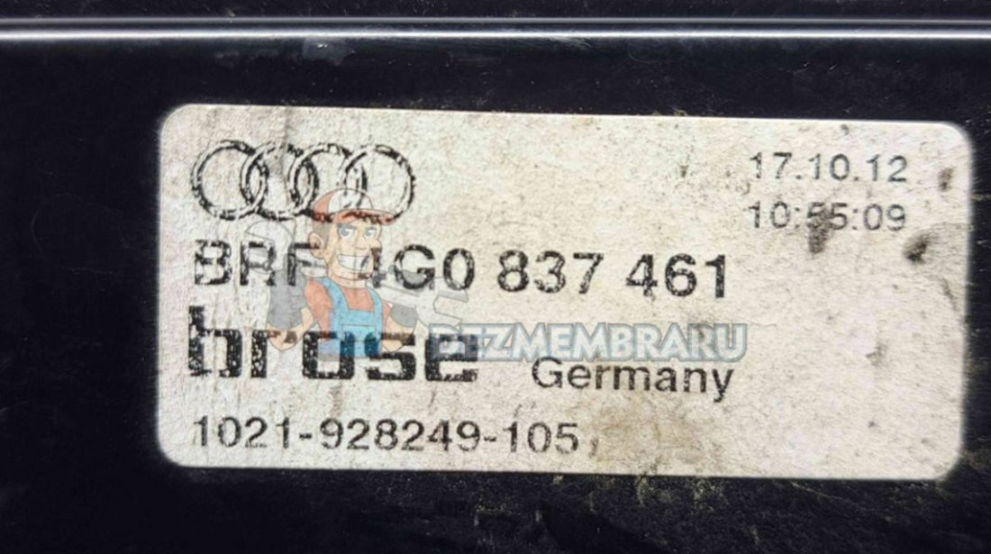 Macara electrica geam stanga fata Audi A6 (4G5, C7) Avant [Fabr 2011-2017] 4G0837461