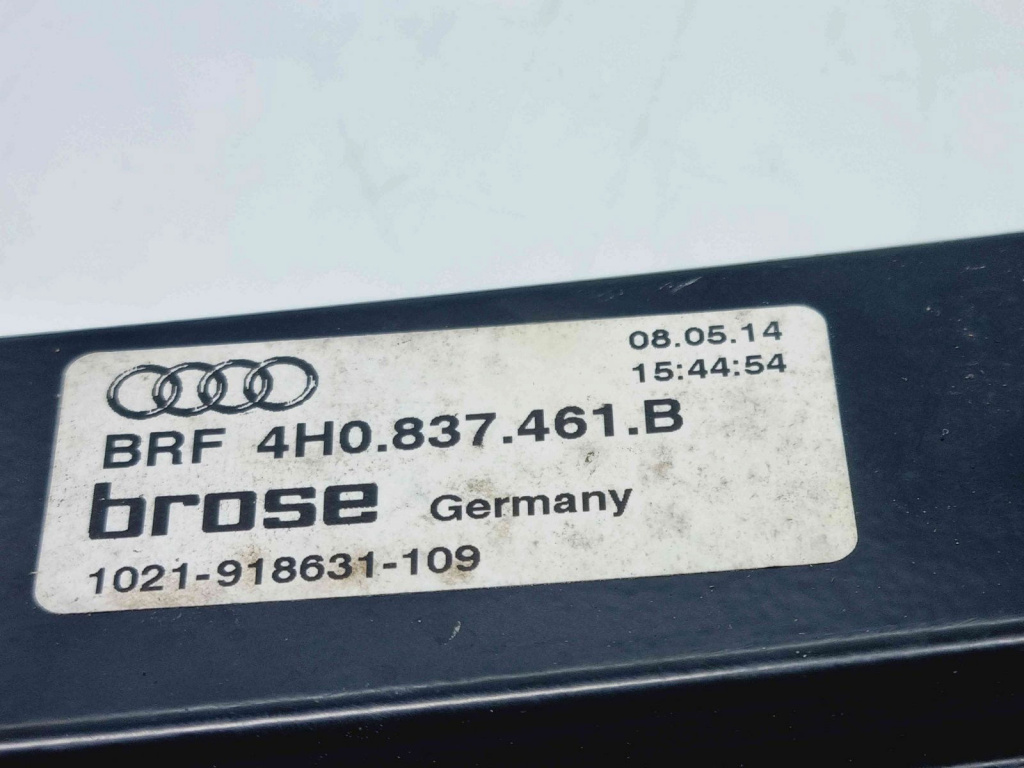 Macara electrica geam stanga fata Audi A8 D4 (4H2, 4H8, 4HC, 4HL) [Fabr 2009-2018] 4H0837461B