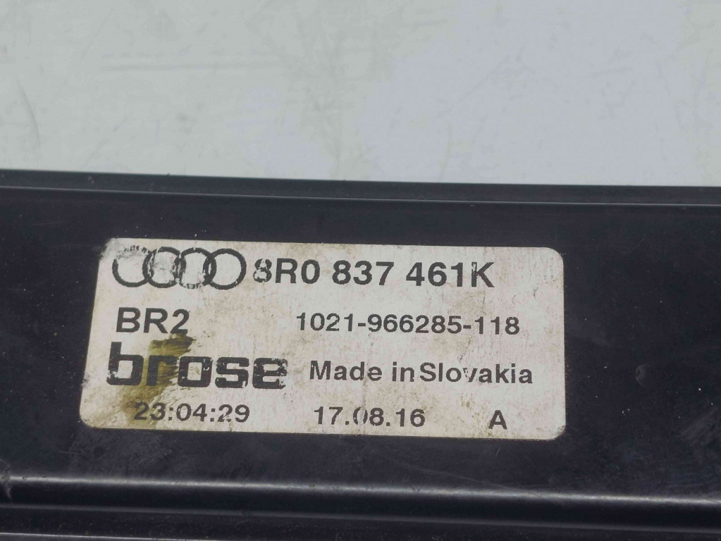 Macara electrica geam stanga fata Audi Q5 (8RB) Facelift [ Fabr 2008-2016] 8R0837461K