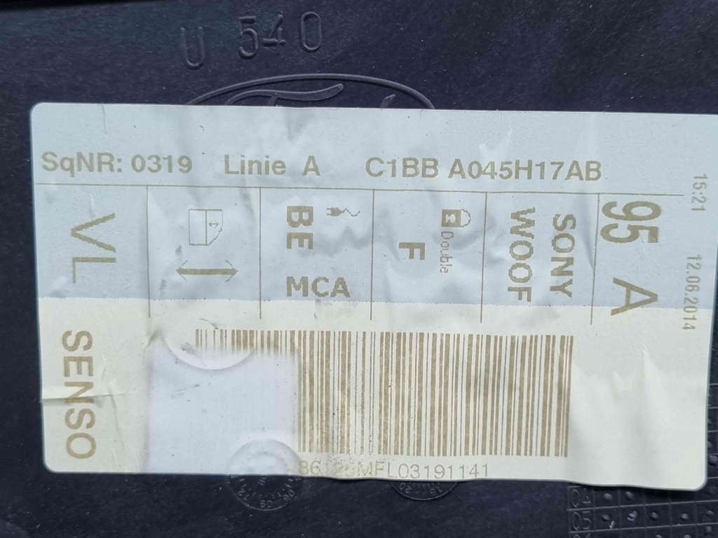 Macara electrica geam stanga fata Ford Fiesta 7 [Fabr 2017-prezent] C1BB-A045H17-AB