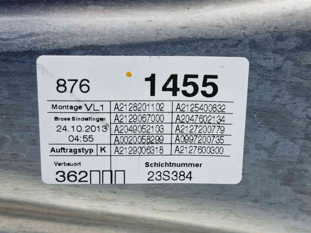 Macara electrica geam stanga fata Mercedes Clasa E (W212) Facelift [Fabr 2009-2016] A2128201102