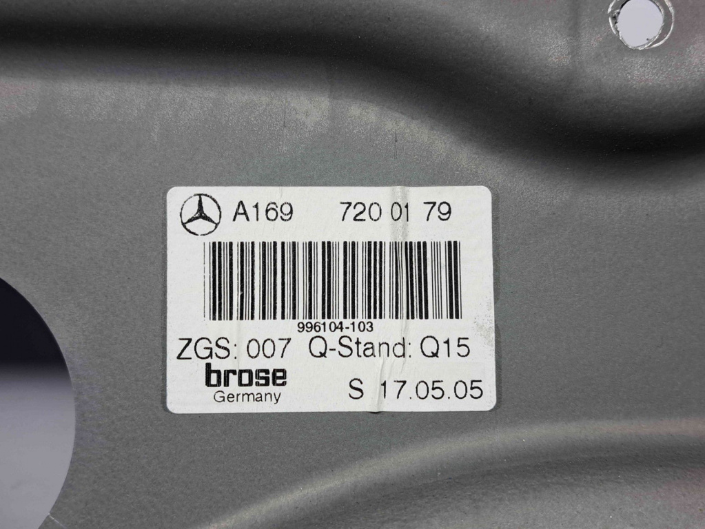 Macara electrica geam stanga fata Mercedes Clasa A (W169) [Fabr 2004-2012] A1697200179