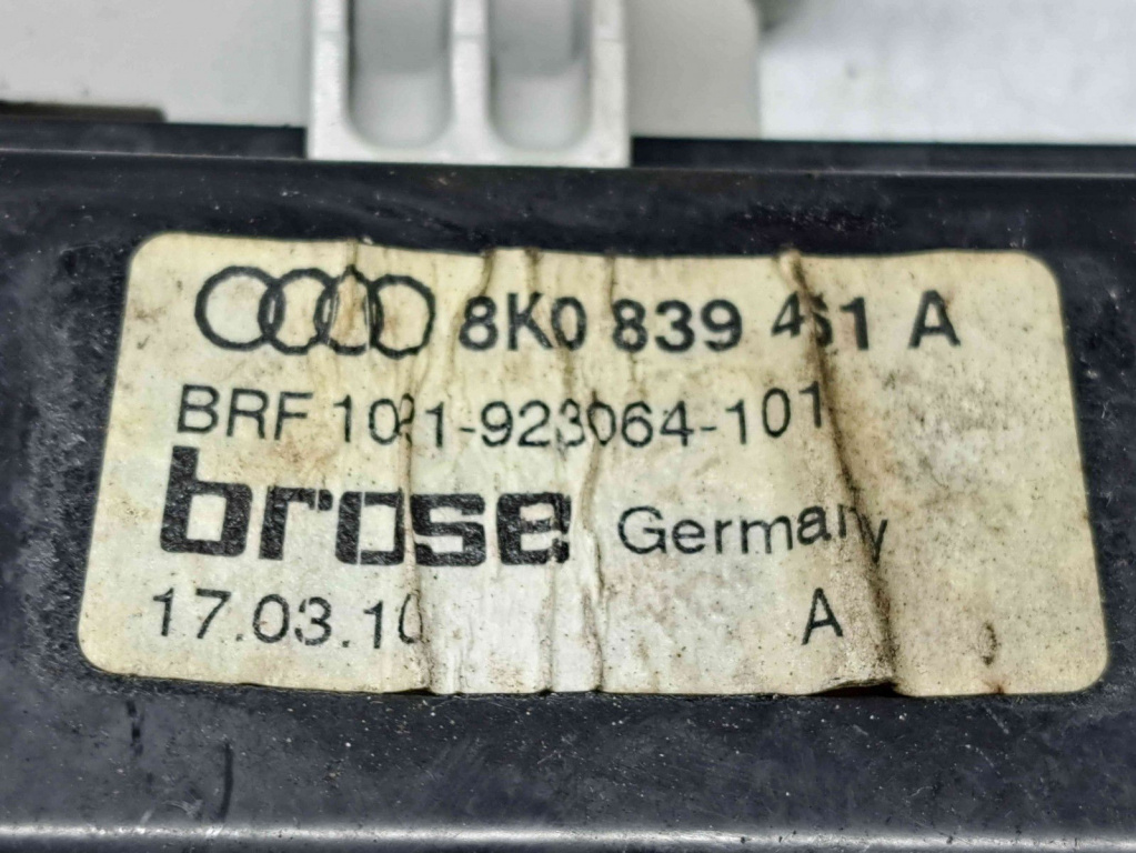 Macara electrica geam stanga spate Audi A4 (8K2, B8) [Fabr 2008-2015] 8K0839461A