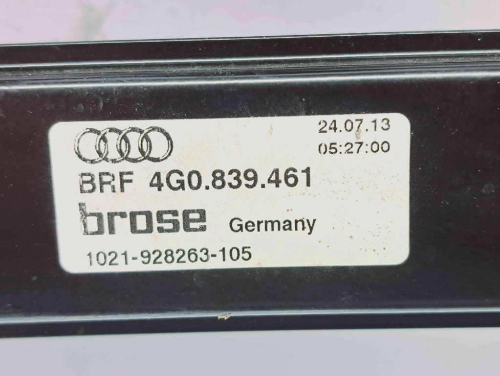 Macara electrica geam stanga spate Audi A6 (4G2, C7) [Fabr 2012-2017] 4G0839461