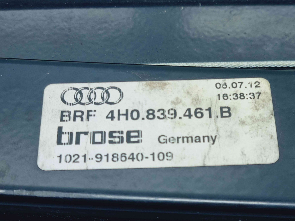 Macara electrica geam stanga spate Audi A8 D4 (4H2, 4H8, 4HC, 4HL) [Fabr 2009-2018] 4H0839461B