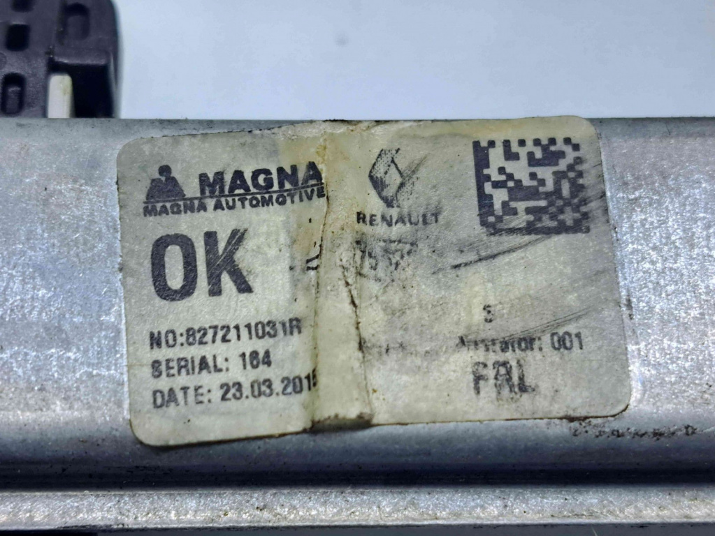 Macara electrica geam stanga spate Dacia Logan MCV 2 [Fabr 2013-prezent] 827211031R