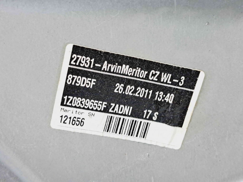 Macara electrica geam stanga spate Skoda Octavia 2 (1Z3) [Fabr 2004-2013] 1Z0839655F