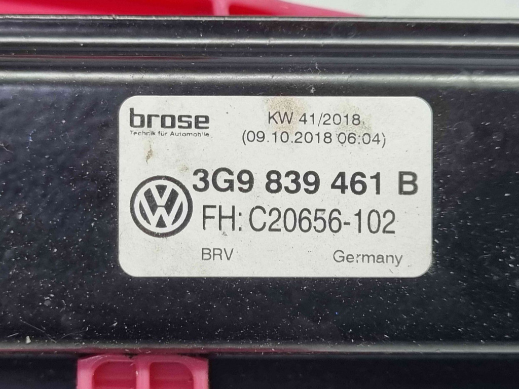 Macara electrica geam stanga spate Volkswagen Passat B8 Variant (3G5) [Fabr 2015-prezent] 3G0839461B