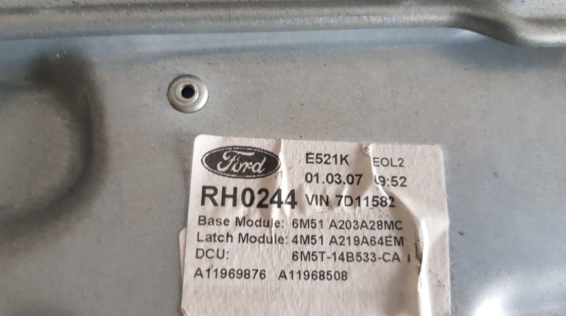 Macara electrica geam usa dreapta fata Ford Focus 2 Variant