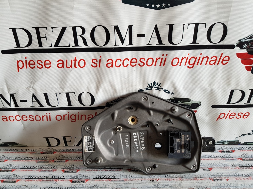 Macara electrica geam usa dreapta spate Skoda Superb 2 3t5839402