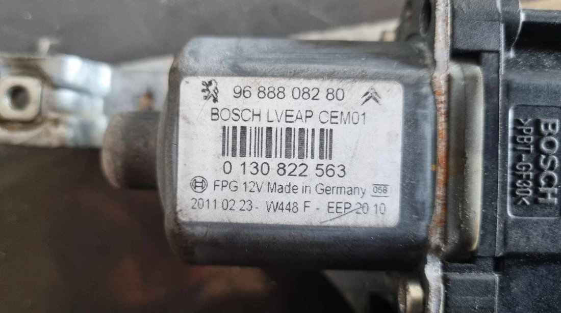 Macara electrica + motoras usa stanga fata Peugeot 508 I Sedan cod 9688808280