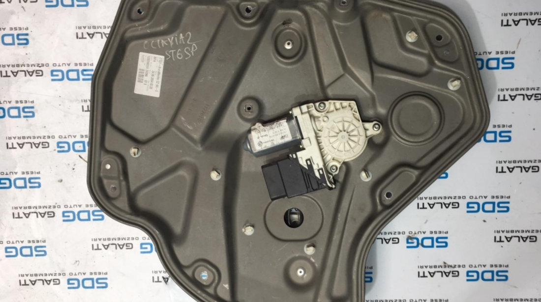 Macara Electrica Stanga Spate Skoda Octavia 2 2004 - 2013 Cod 1Z0 839 655 B 1Z0839655B