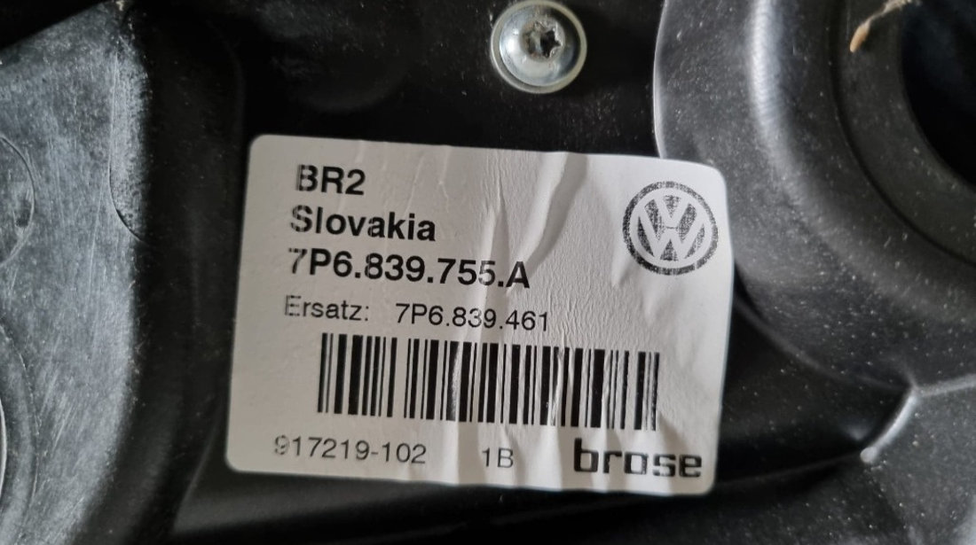 Macara electrica usa stanga spate originala VW Touareg 7P cod piesa : 7P6839755A