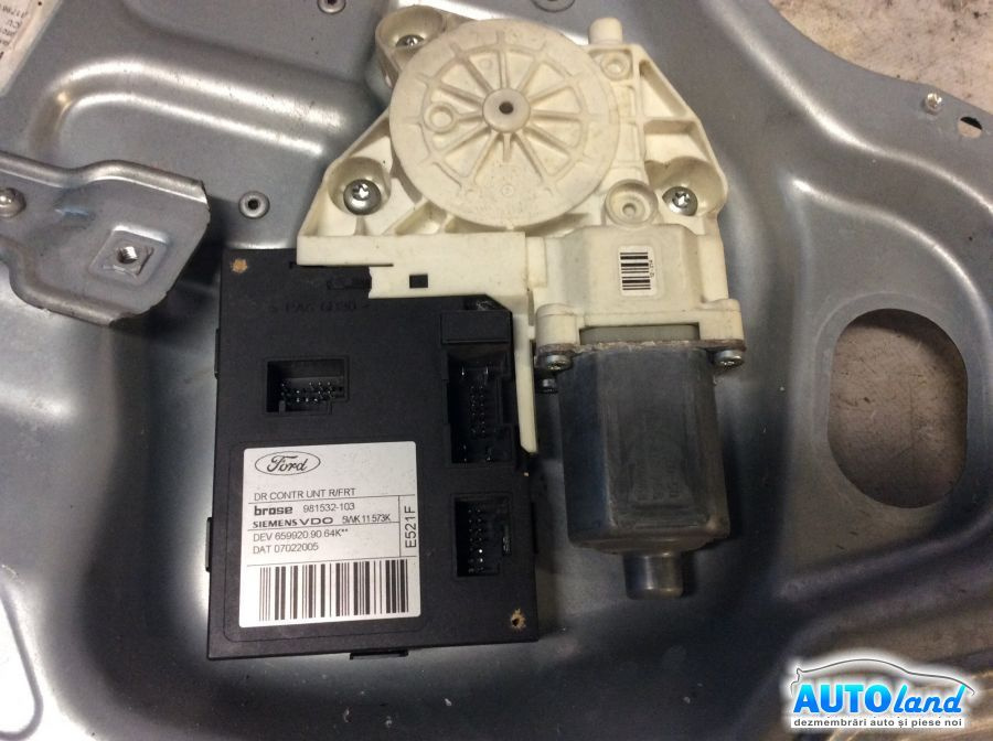 Macara Geam 4m51a045h16a Dreapta Fata,completa Ford FOCUS II DA 2004-2008