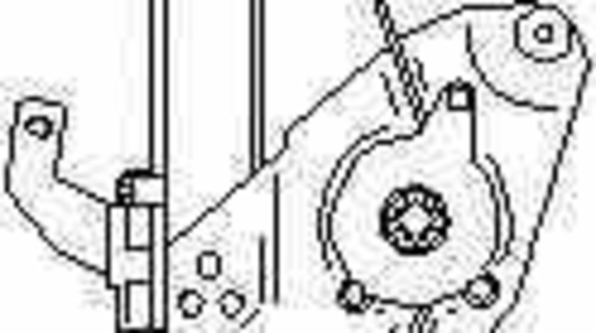 Macara geam AUDI A6 Avant 4B5 C5 TOPRAN 112 366