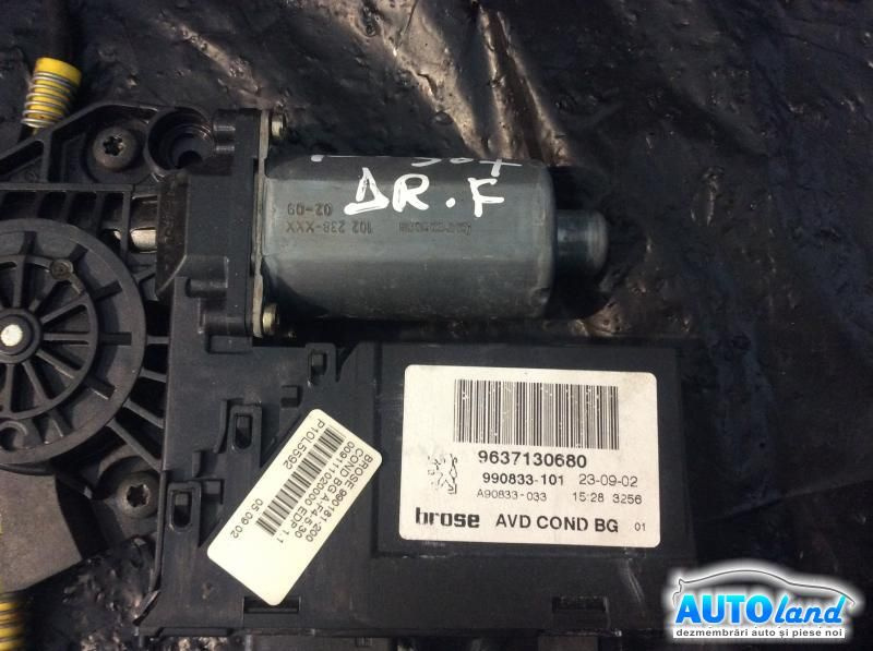 Macara Geam Dreapta Fata cu Motoras Peugeot 307 3A/C 2000