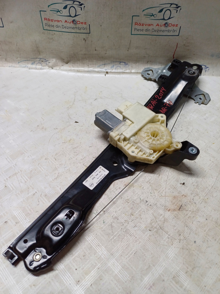 Macara geam dreapta fata Nissan Qashqai 1.2 Benzina 2014, 807004EA0A03