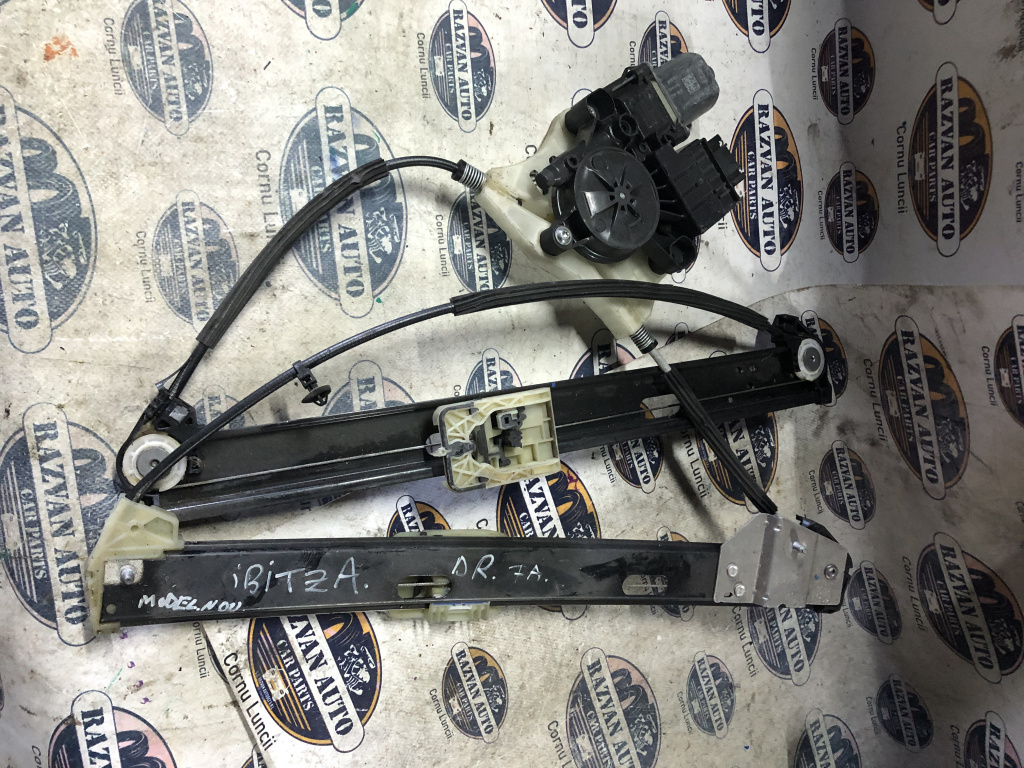 Macara geam dreapta fata Seat Ibiza 2017, 6F0837462