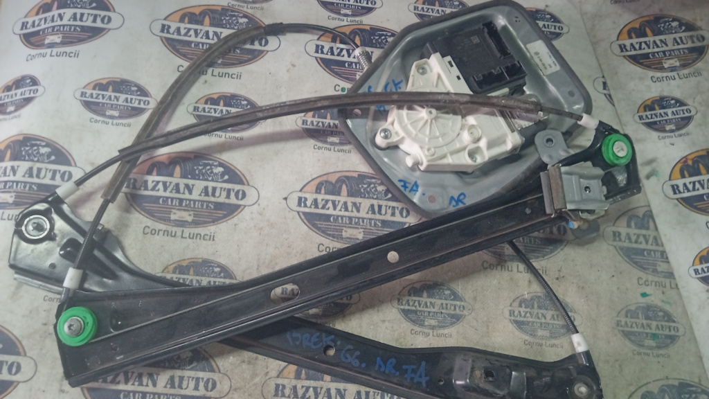 Macara geam dreapta fata Volkswagen Golf 6, 1K5837462B / BREAK