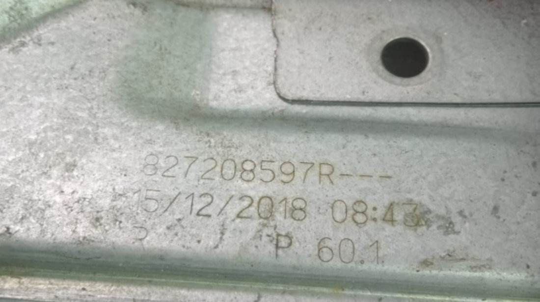 Macara geam dreapta spate 827208597r Dacia Duster 2 [2018 - 2022] 1.5 dci K9K872