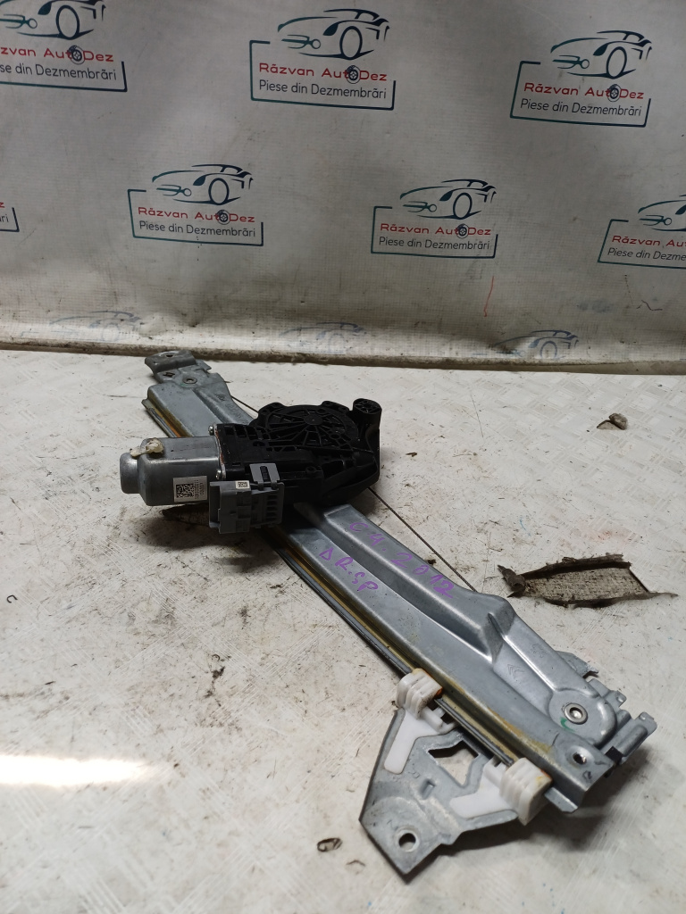 Macara geam dreapta spate Citroen C4 - Motorina 2012, -