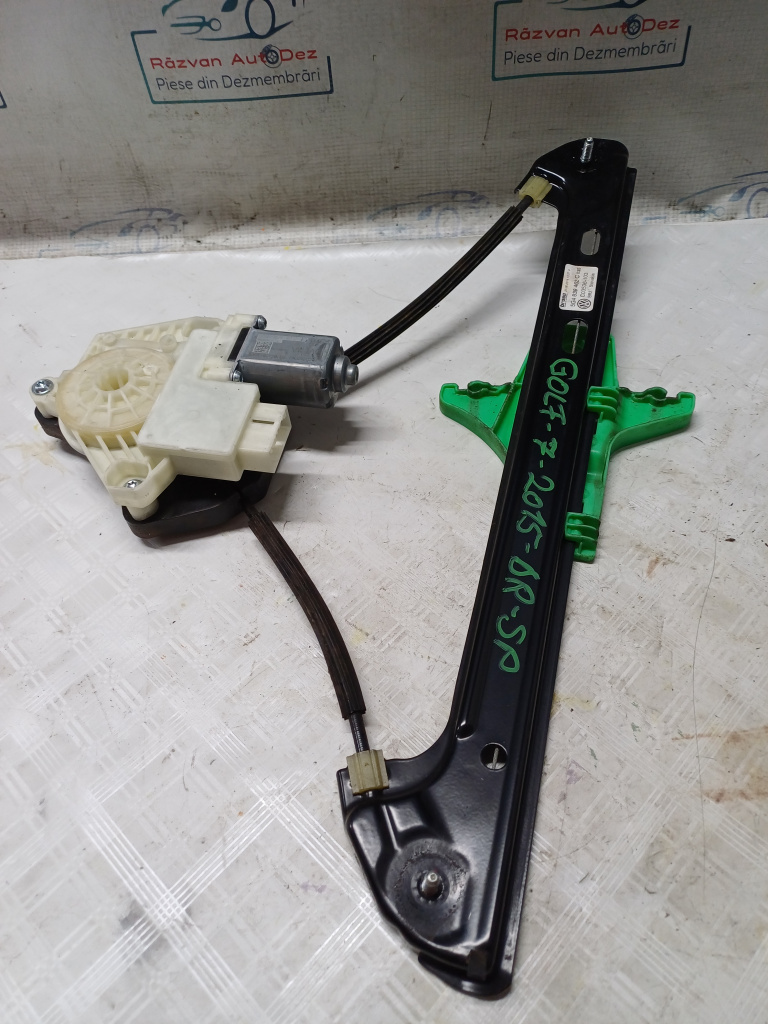 Macara geam dreapta spate Volkswagen Golf 7 - Motorina 2015, 5G4839462C / 5Q4959812A