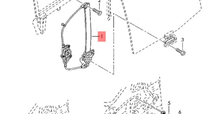 Macara geam electric 8E0837461A Audi A4 B6 Break 1.9 tdi 2002 AWX OEM 8E0839461A