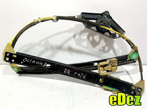 Macara geam electric dreapta fata Skoda Octavia 3 (2013-2017 ) 5E0837462