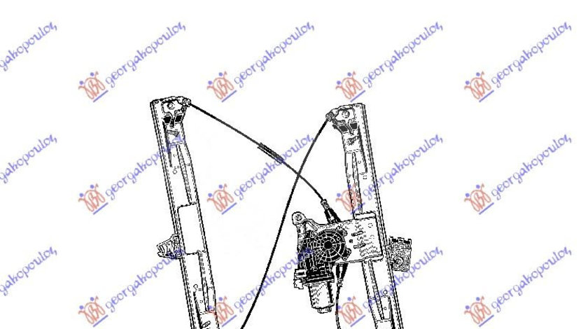 Macara Geam Electrica - Citroen C3 Picasso 2009 , 9222fy