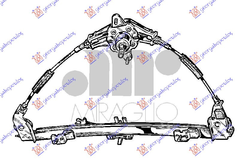 Macara Geam Electrica - Fiat Palio 1999 , 46446912