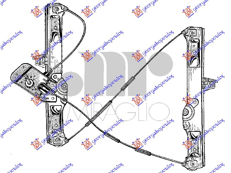 Macara Geam Electrica - Opel Corsa D 2006 , 5140101