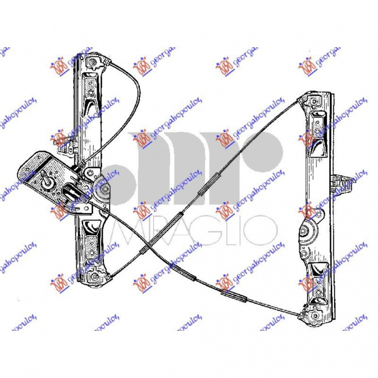 Macara Geam Electrica - Opel Corsa E 2015 , 5140101