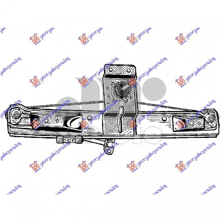 Macara Geam Electrica - Opel Corsa E 2015 , 5140116