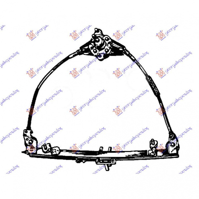 Macara Geam Fata Electrica - Fiat Brava 1995 , 46559812