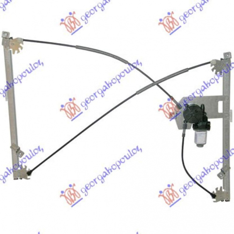Macara Geam Fata Electrica - Renault Clio 2009 , 8200297443