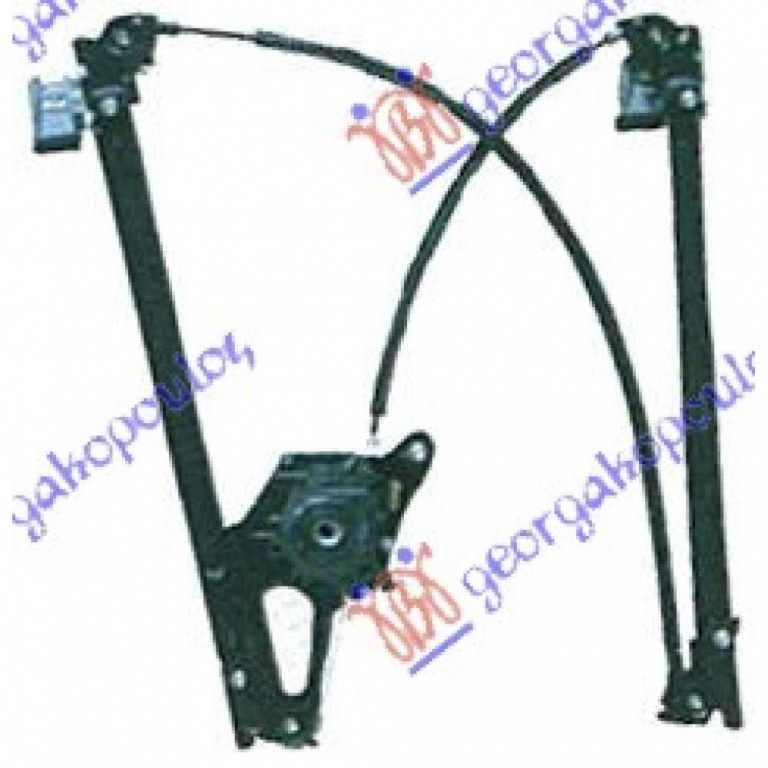Macara Geam Fata Electrica - Seat Alhambra 1995 , 7m0837462