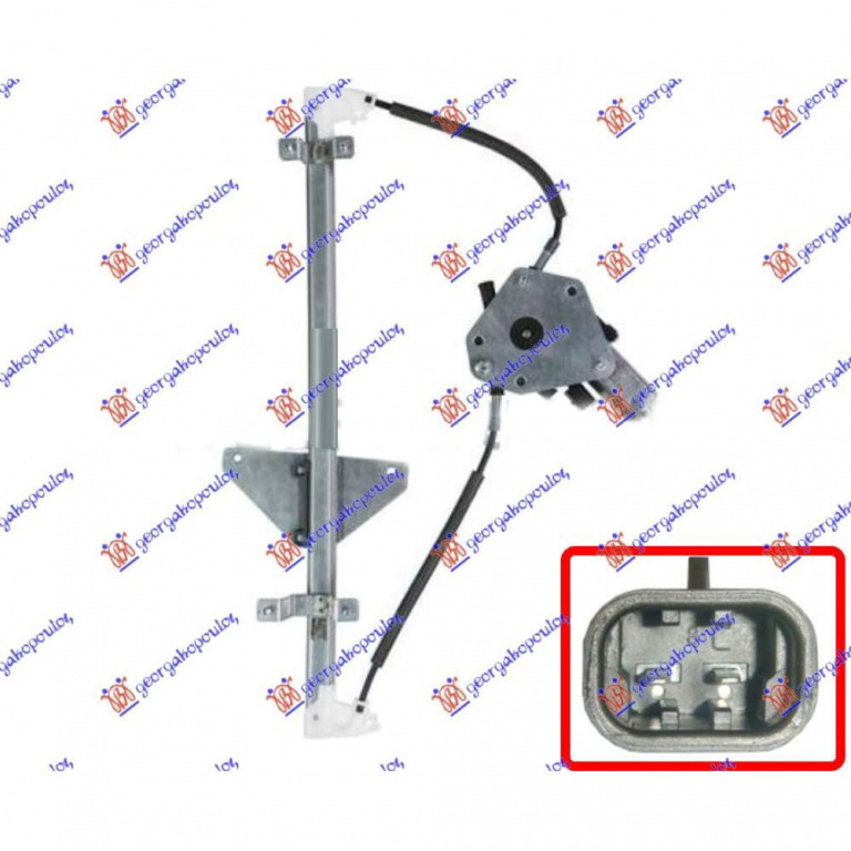 Macara Geam Fata Electrica - Ssangyong Kyron 2009 , 7231109004