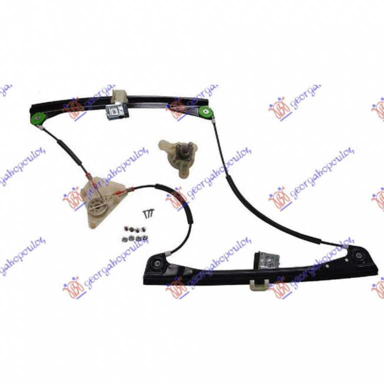 Macara Geam Fata Electrica - Vw Cross Polo 2005 , 6q4737462f