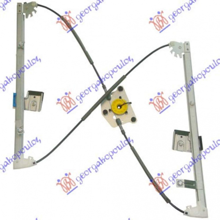 Macara Geam Fata Electrica - Vw Cross Touran 2010 , 1t1837462b
