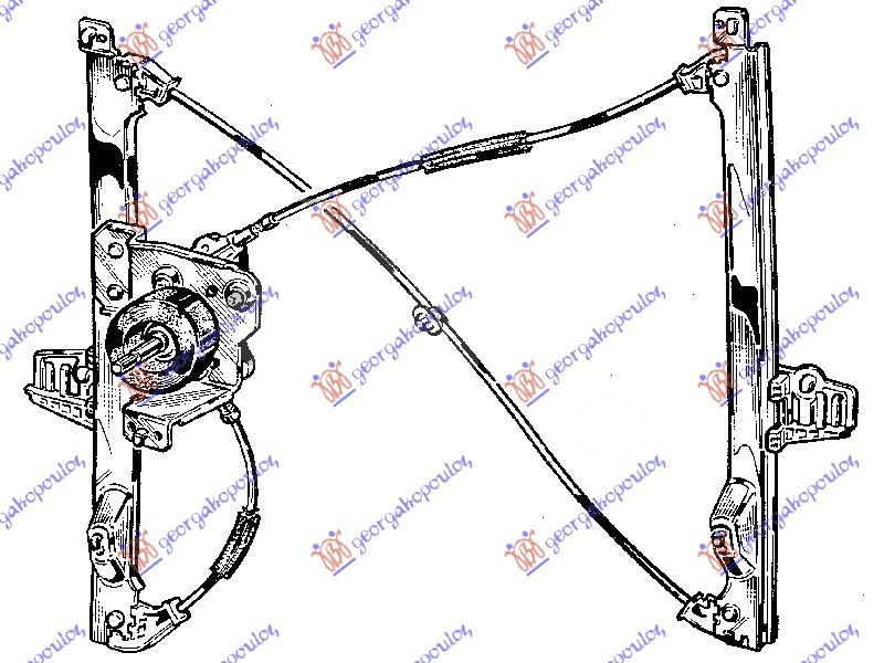 Macara Geam Fata Mecanica - Citroen C2 2003 , 965198988